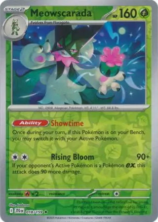Journey Together Meowscarada #18/159 reverse holo